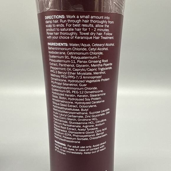 Keranique Scalp Stimulating Shampoo and Keratin Conditioner 12oz Sealed - Picture 4 of 8